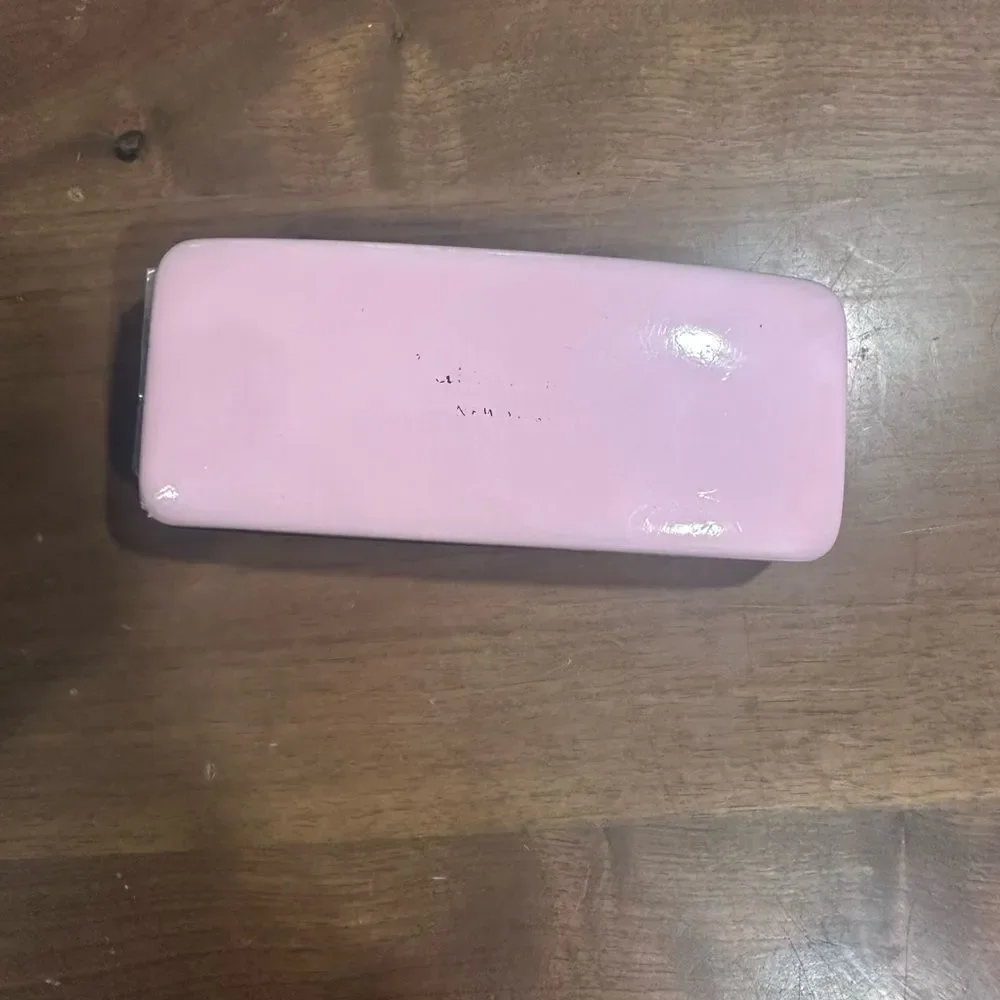 Kate Spade Pink and Cream Eyewear Case